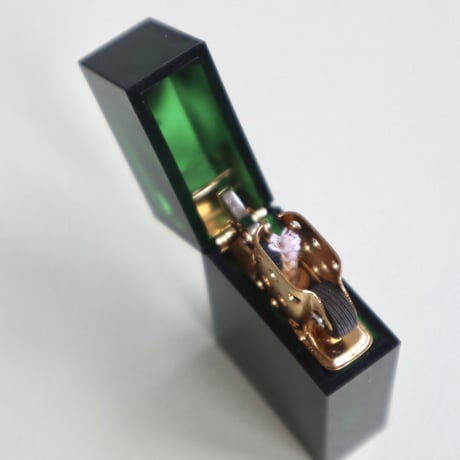 "TSUBOTA PEARL" HARD EDGE MARBLE - Green tortoise -
