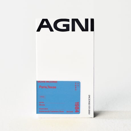 " AGNI TOKYO " Incense - Paris, Texas / パリ、テキサス