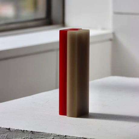 "dean toepfer" VASE VERSA  - red / taupe -