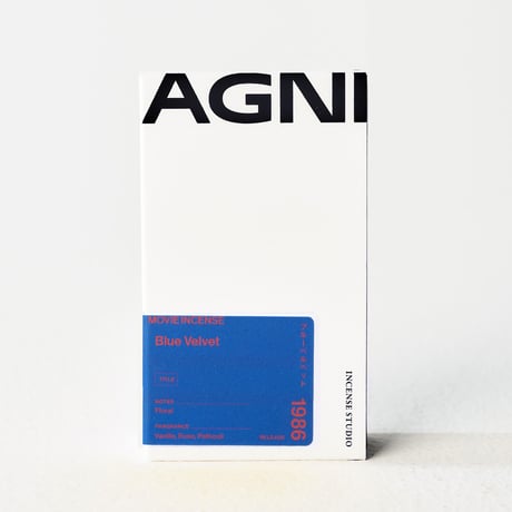 " AGNI TOKYO " Incense - Blue Velvet / ブルーベルベット