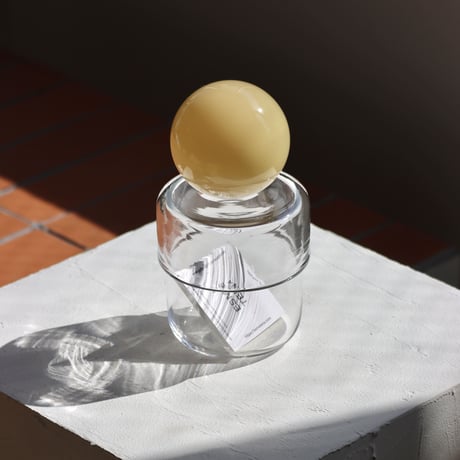 " RUKA Glass " ORB CANISTER - A