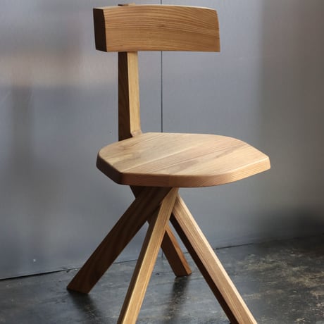 " Pierre Chapo " Chair with 7-shaped Back S34