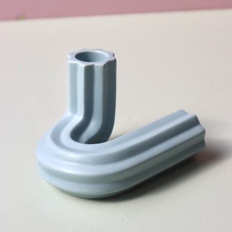 "OCTAEVO" Templo Candle Holder - light blue  -