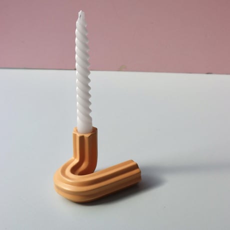 "OCTAEVO" Templo Candle Holder - tangerine  -