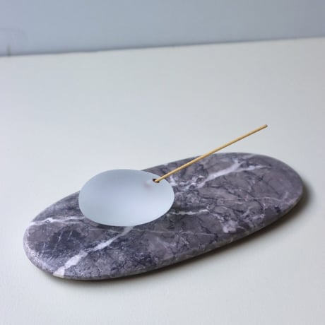 "Somini Studio" SEA STONE  incense holder - aquamarine -