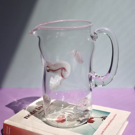 "30110" Fluffy Clouds Pitcher Pink