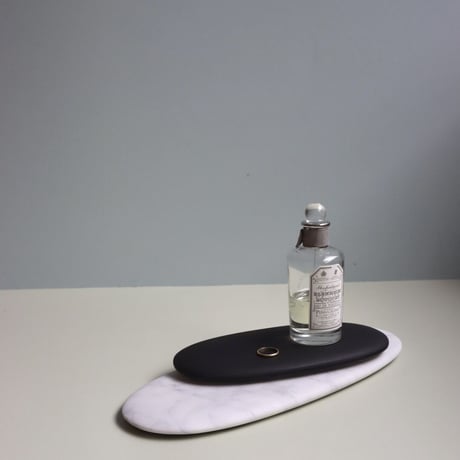 "Somini Studio" D.PLATE M size - white marble -