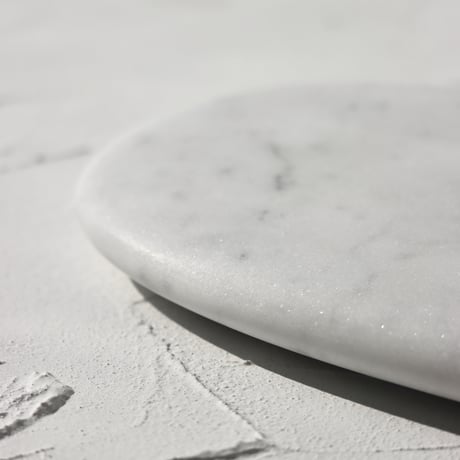 "Somini Studio" D.PLATE S size - white marble -