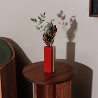 "dean toepfer" VASE VERSA  - red / taupe -