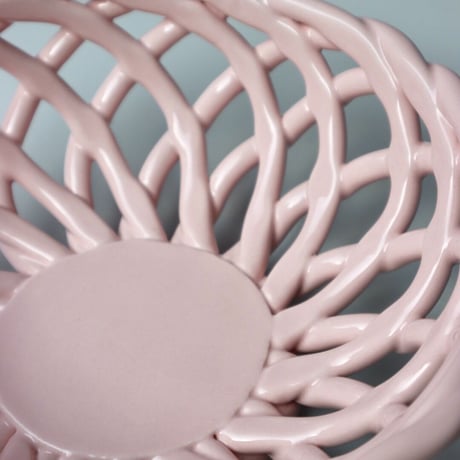 "OCTAEVO" Sicilia Ceramic Basket Small - pink -
