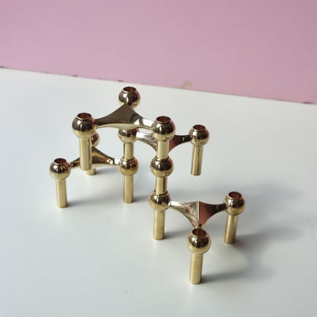 "STOFF NAGEL" Candle holder - solid brass -