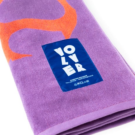 " VOLVER ” XL beach towel - LAVA