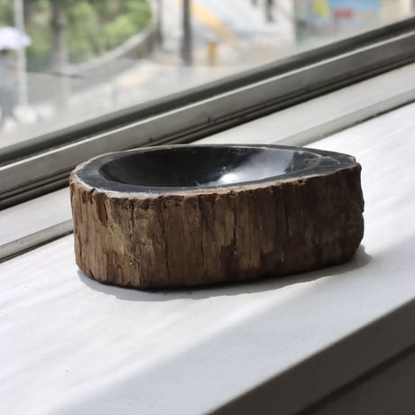 " OAK ” Petrified Wood Accessory Tray - S #440