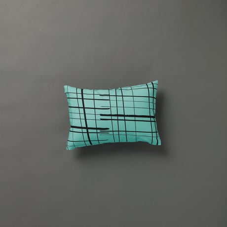 "ASENDADA" Cushion Cover - Plaid Mint