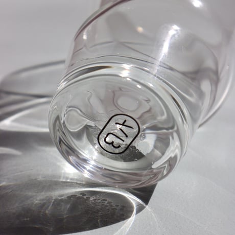 " Laurence Brabant " Decales Glass Tumblers - Medium -