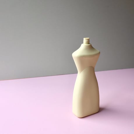 "Foekje Fleur" porcelain bottle vase - fresh yellow -
