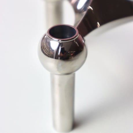 "STOFF NAGEL" Candle holder - chrome -