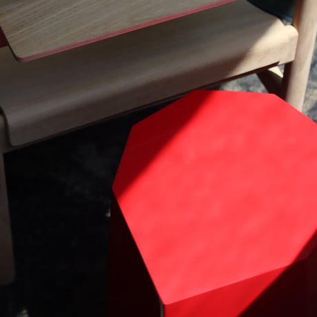 "Martino Gamper" Arnold Circus Stool  - CARMINE RED -
