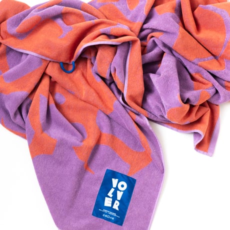 " VOLVER ” XL beach towel - LAVA