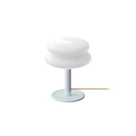 "ILKW." SNOWMAN 22 TABLE - WIHTE & ICE BLUE