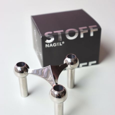 "STOFF NAGEL" Candle holder - chrome -