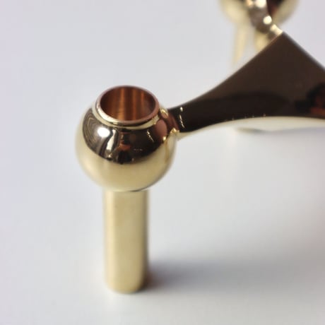 "STOFF NAGEL" Candle holder - solid brass -