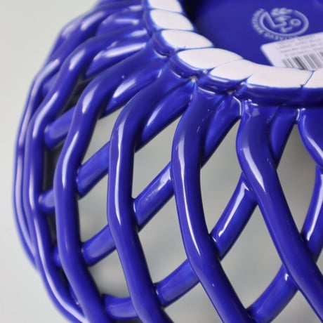 "OCTAEVO" Sicilia Ceramic Basket Large - dark blue -