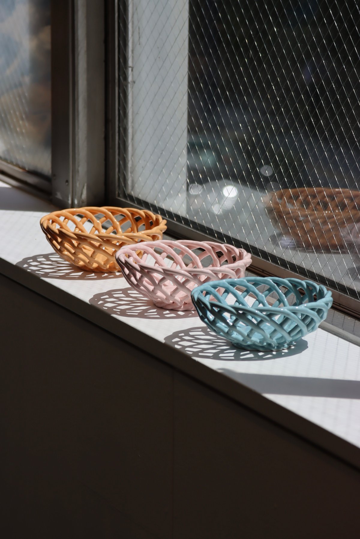 小物入れ OCTAEVO Sicilia Ceramic Basket Sicilia Ceramic Basket - Authentic European Craftsmanship