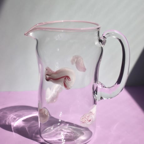 "30110" Fluffy Clouds Pitcher Pink