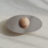 “ERINA CALDEIRA STUDIO" SPACE. incense stand / お香立て - Beech & Stainless Steel
