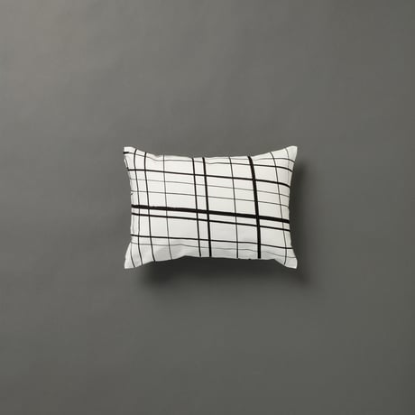 "ASENDADA" Cushion Cover - Plaid White