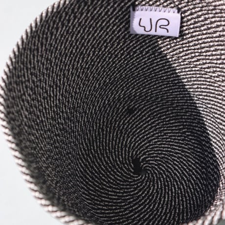 "UGLY RUGLY" SMALL LOOPY LID BASKET - STRIP -
