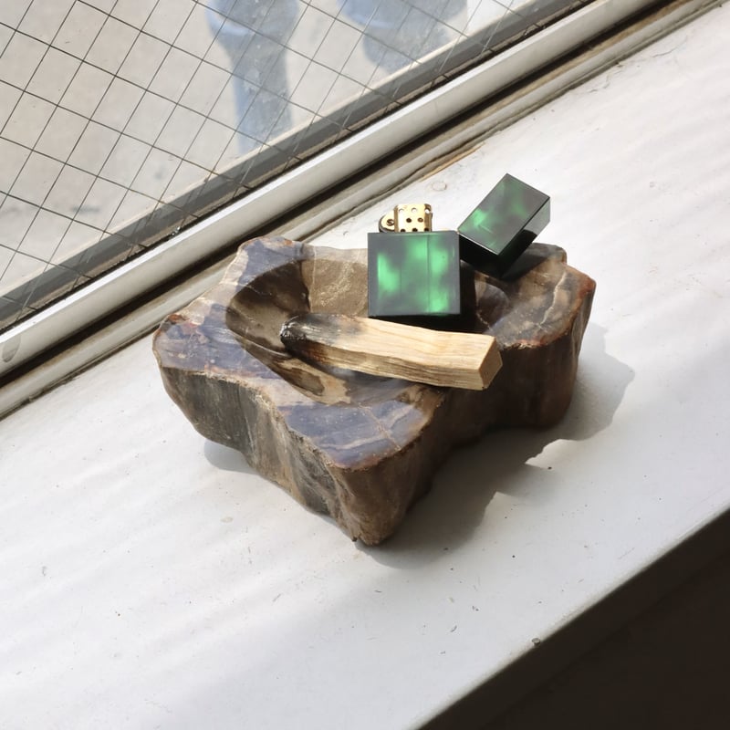 OAK ” Petrified Wood Accessory Tray - S #423