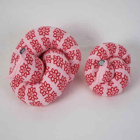 "Zebra Knits" MAISIE DAISY - Baby Pink & Cherry - (SMALL)
