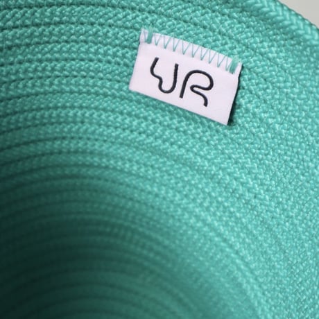 "UGLY RUGLY" SMALL LOOPY LID BASKET - TEAL -
