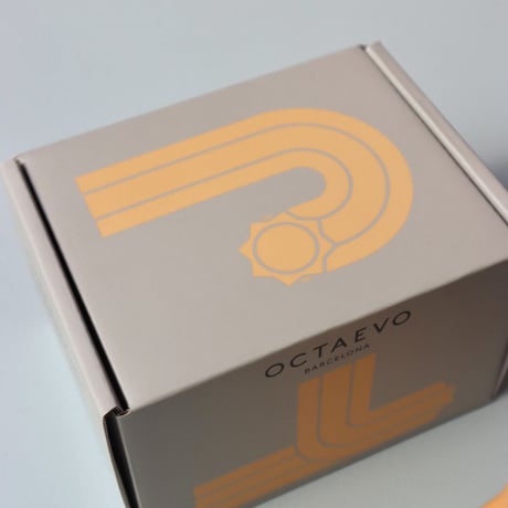 "OCTAEVO" Templo Candle Holder - tangerine  -