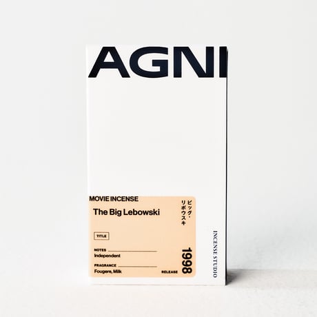 " AGNI TOKYO " Incense - The Big Lebowski / ビッグ・リボウスキ