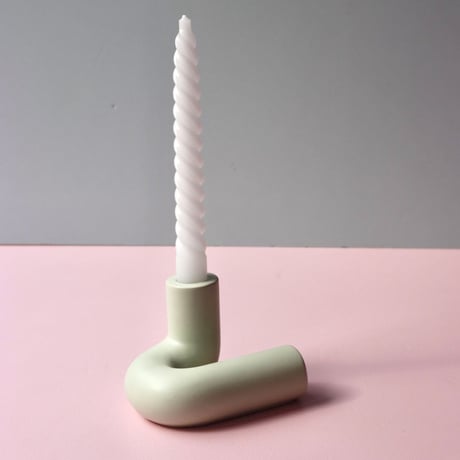 "OCTAEVO" Templo Candle Holder - light mint  -