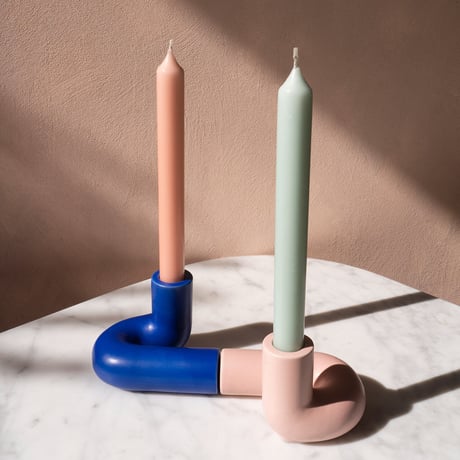 "OCTAEVO" Templo Candle Holder - pink  -