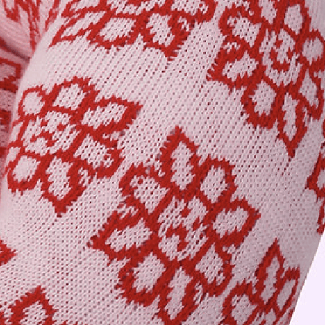"Zebra Knits" MAISIE DAISY - Baby Pink & Cherry - (SMALL)