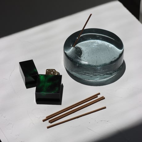 "Wa/ter" INCENSE STAND 90φ -blue gray