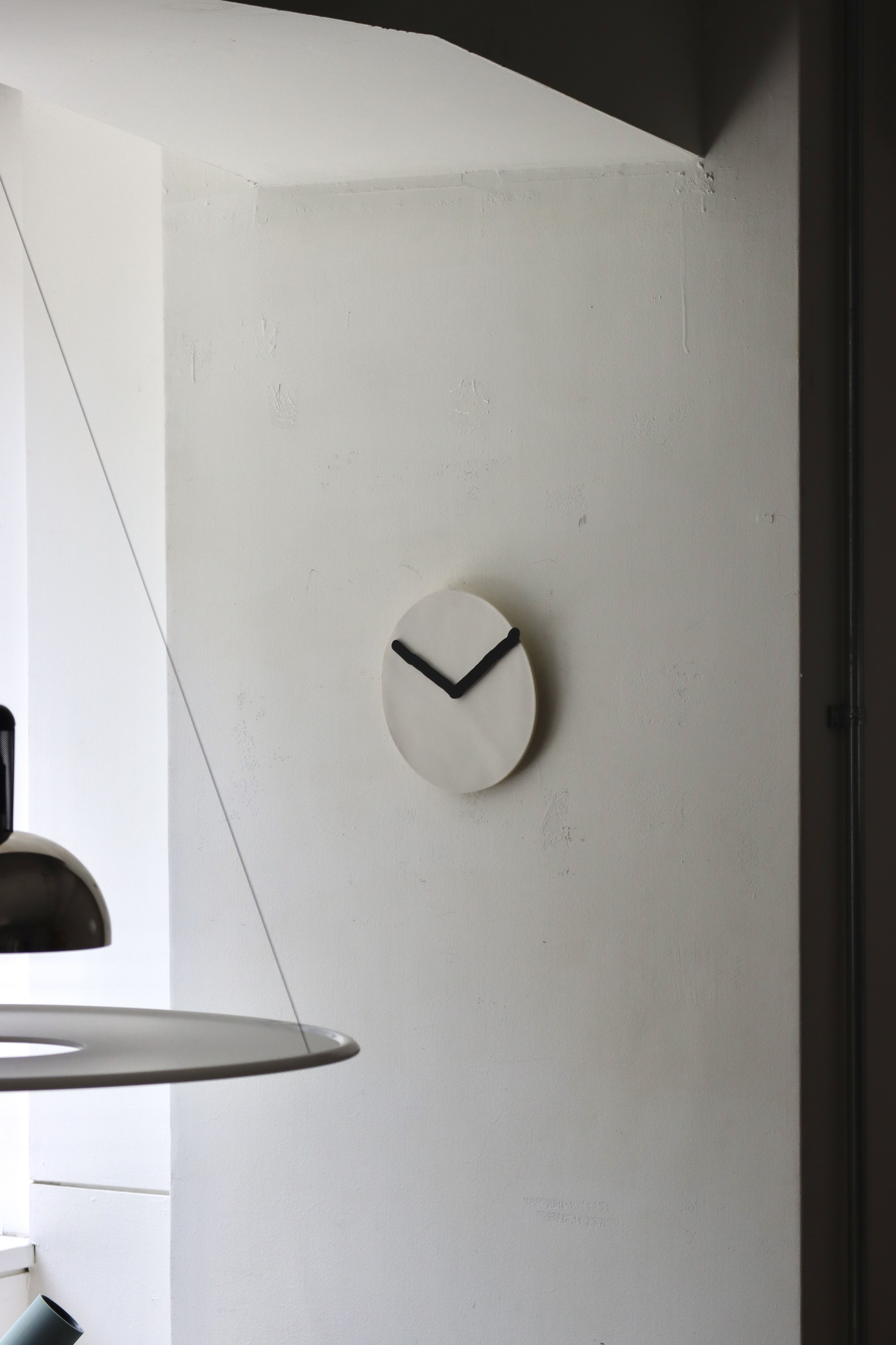 インテリア時計 shokki wall clock white original