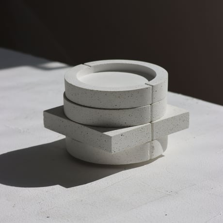 "YOHEI KIKUCHI" Tile 1923 Circle - white/ホワイト