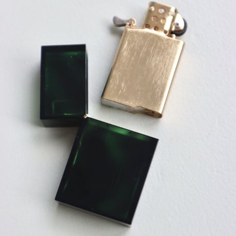 "TSUBOTA PEARL" HARD EDGE MARBLE - Green tortoise -