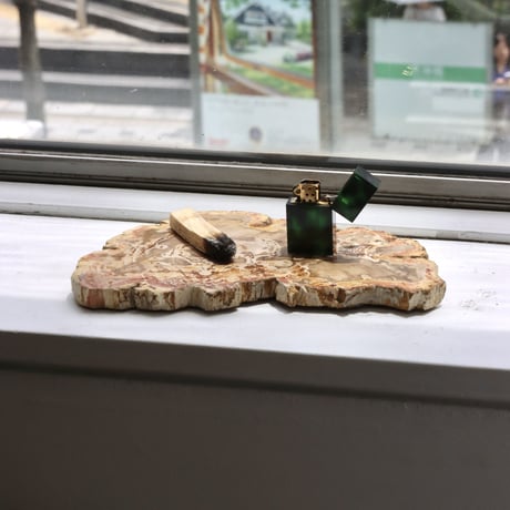 " OAK ” Petrified Wood Plate - S