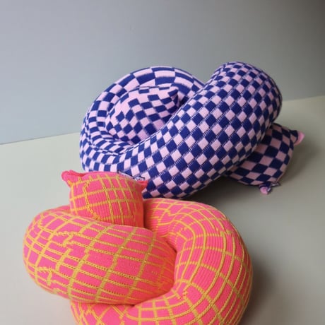 "Zebra Knits"  VANELLOPE - Blush & Lemon - (SMALL)
