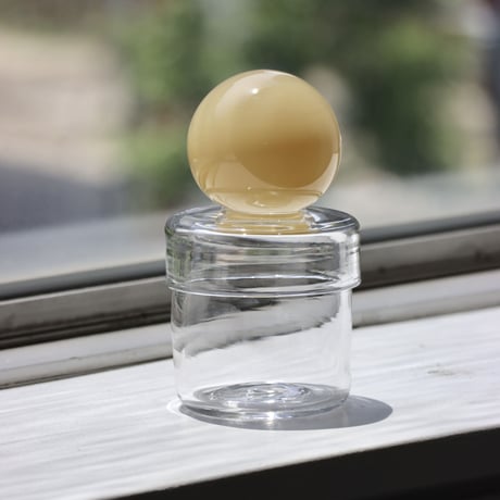 " RUKA Glass " ORB CANISTER - A