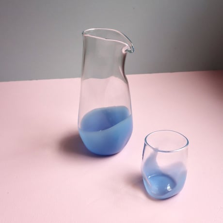 "Lope Home"  Cornflower Pitcher