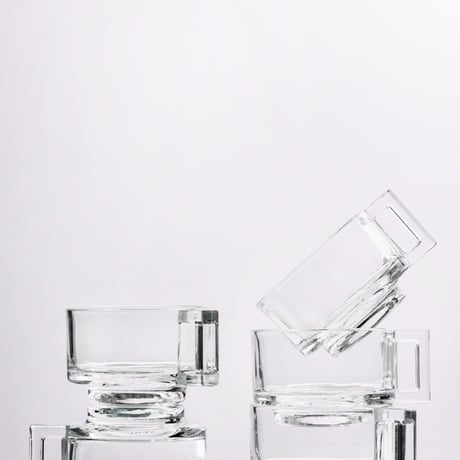 “ ARNO GLASS " cup ＆ saucer - clear
