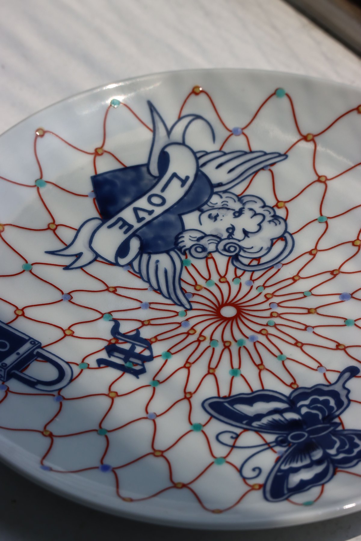 陶器製タトゥー風上半身像 2体セット 陶器製タトゥー風上半身像 2体セット uj-factory_z938